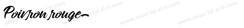 Poivron rouge字体转换
